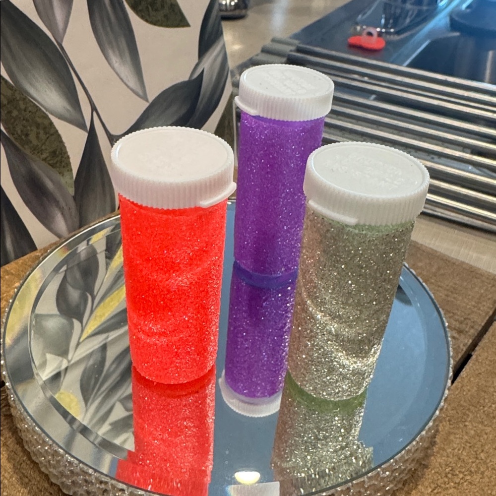 Handmade glittered medicine bottles - Picture 2 of 2